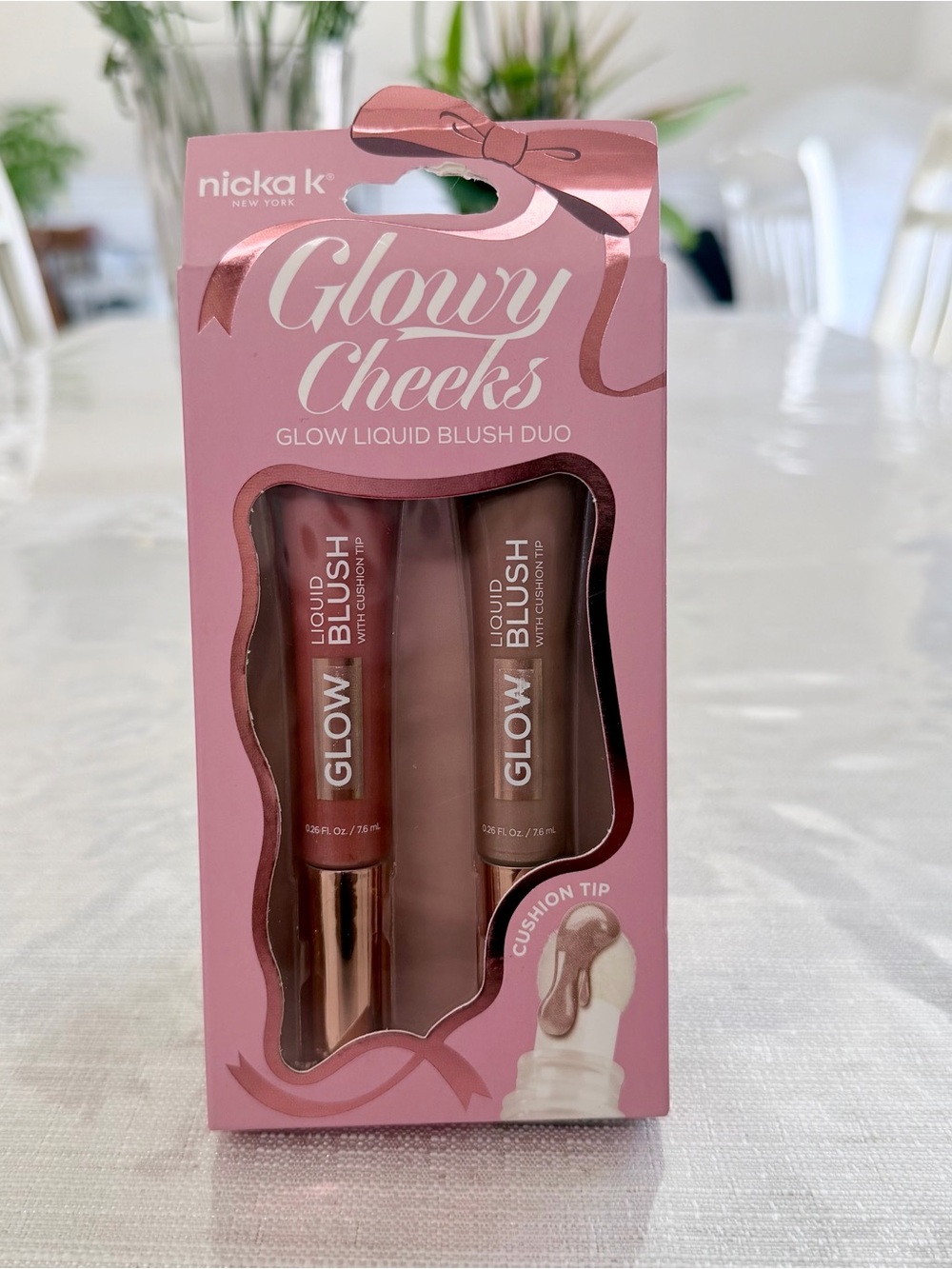 nicka k Glowy Cheeks Glow Liquid Blush Duo - Pink & Rose